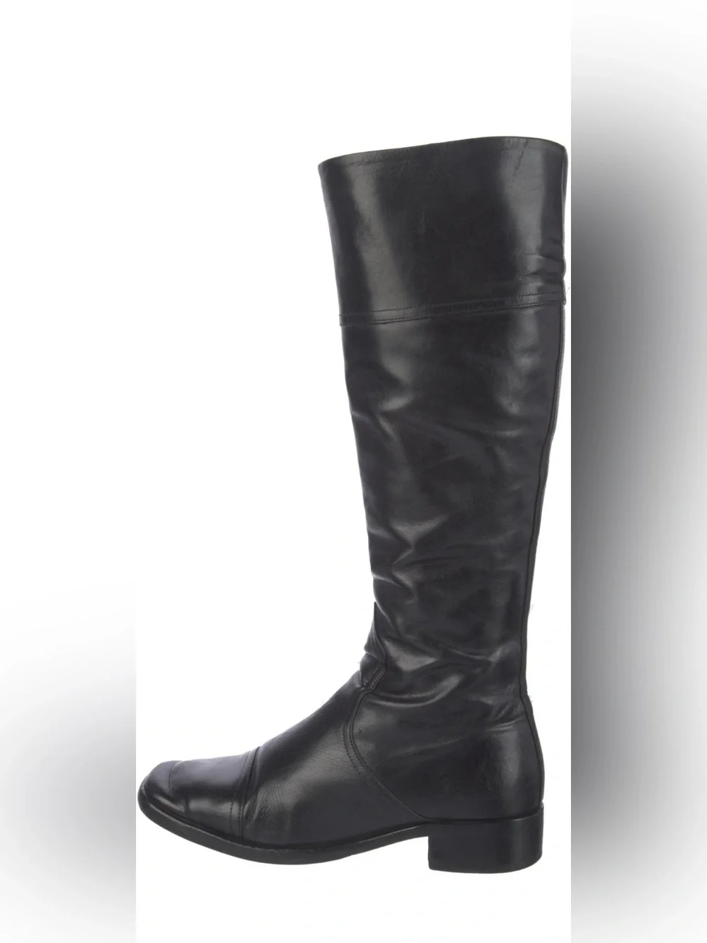 Good Cond. - Chloe Leather Riding Boots - Black - Size 7.5
